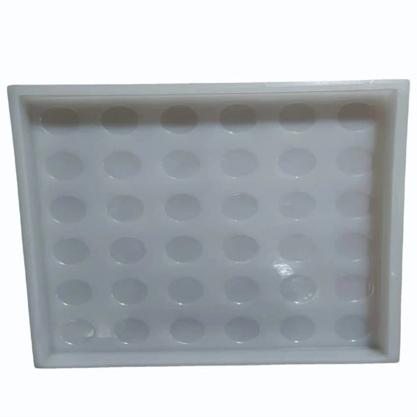 Round Rectangular Plastic Chequered Tile Mould, For Making Tiles