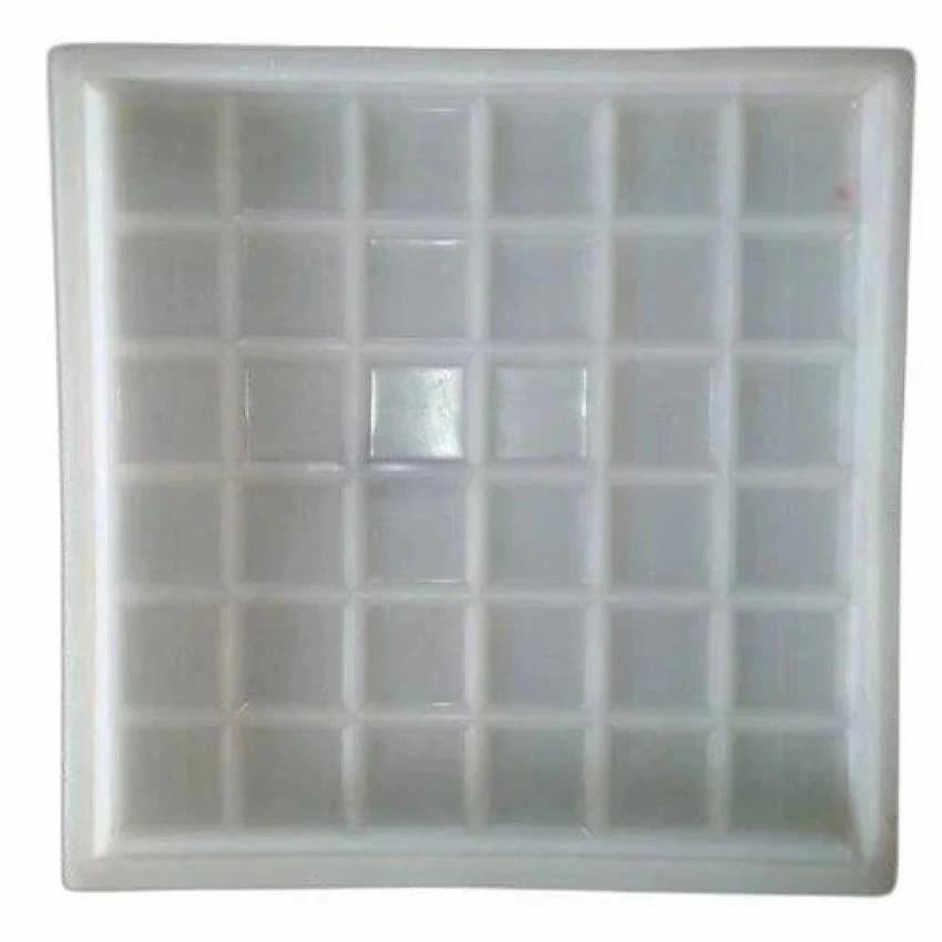 Silicone Plastic 36 Dabbi Chequered Tile Moulds, For Making Tiles
