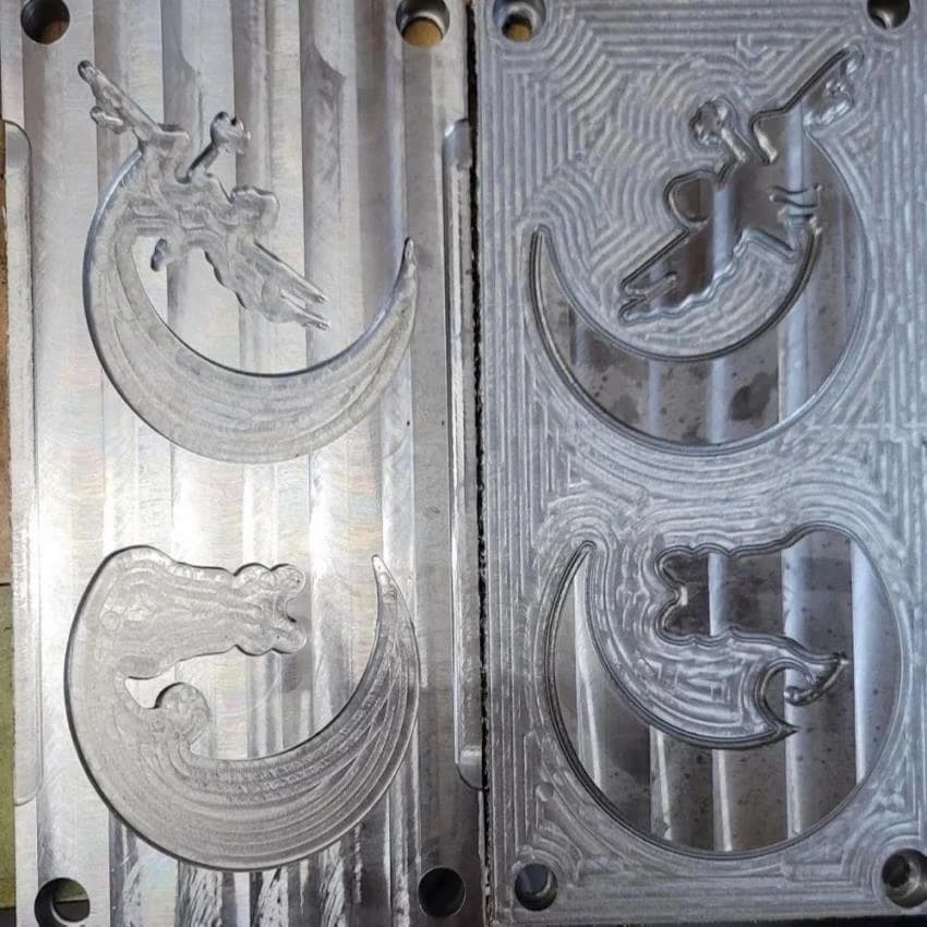 Mild Steel Moon Silicon metal Mould, For Resin Art Mold