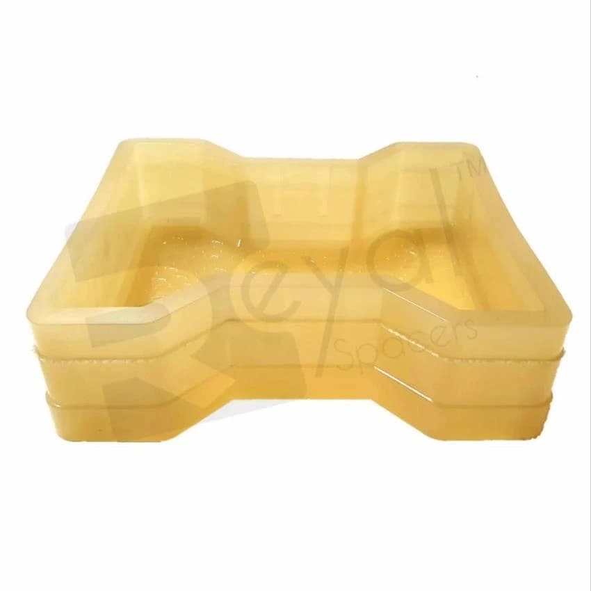 Yellow Plastic Pvc Paving Block Moulds, Zig Zag