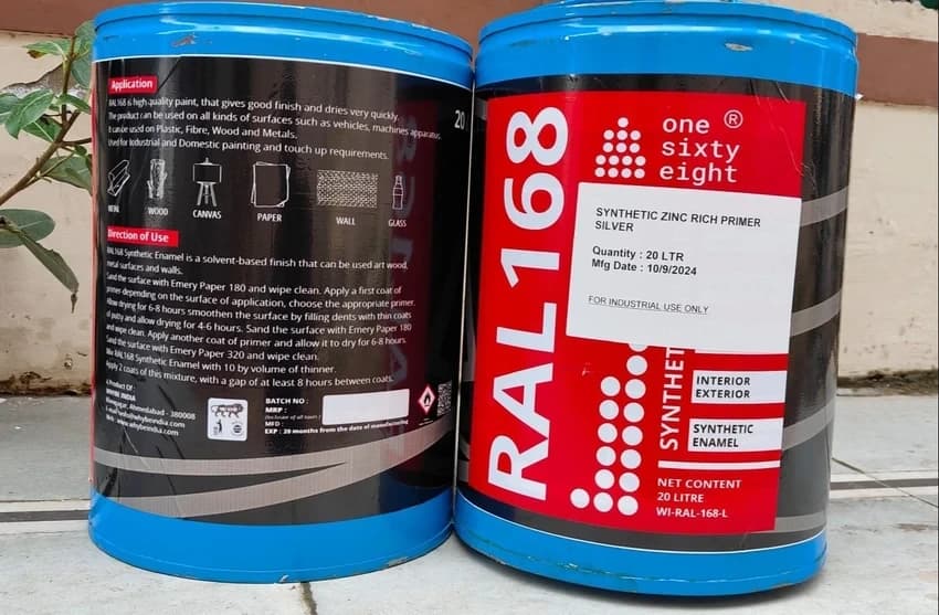 Synthetic Zinc Rich Primer - RAL 168 (Grey), 20 L