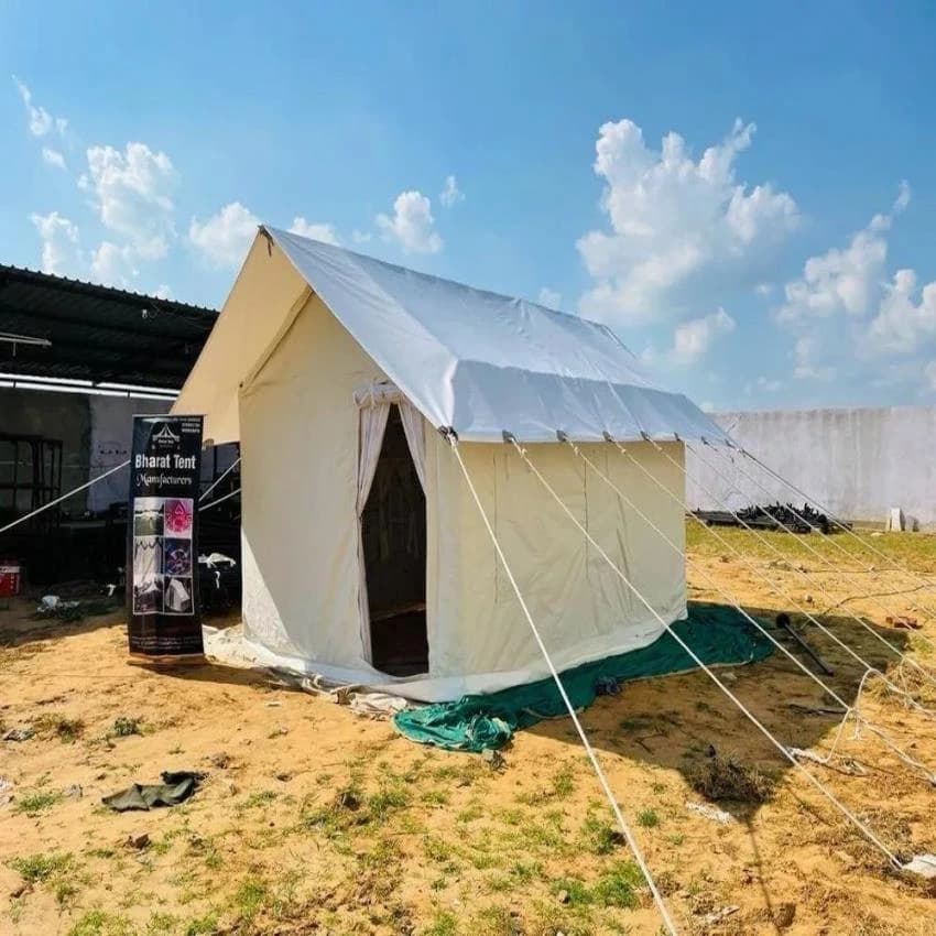 White PVC Resort Tent House, For Camp, Size: 3x6 Meter