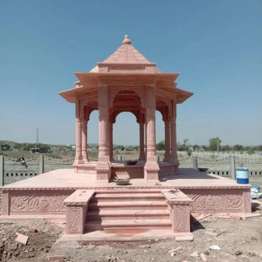 Red Sandstone Chhatri, Size/Dimension: 6x6, Size: 10ft