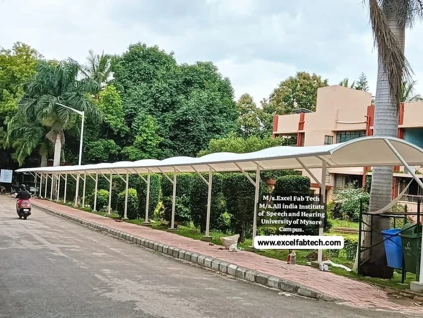 Walkway Covering Tensile Structure