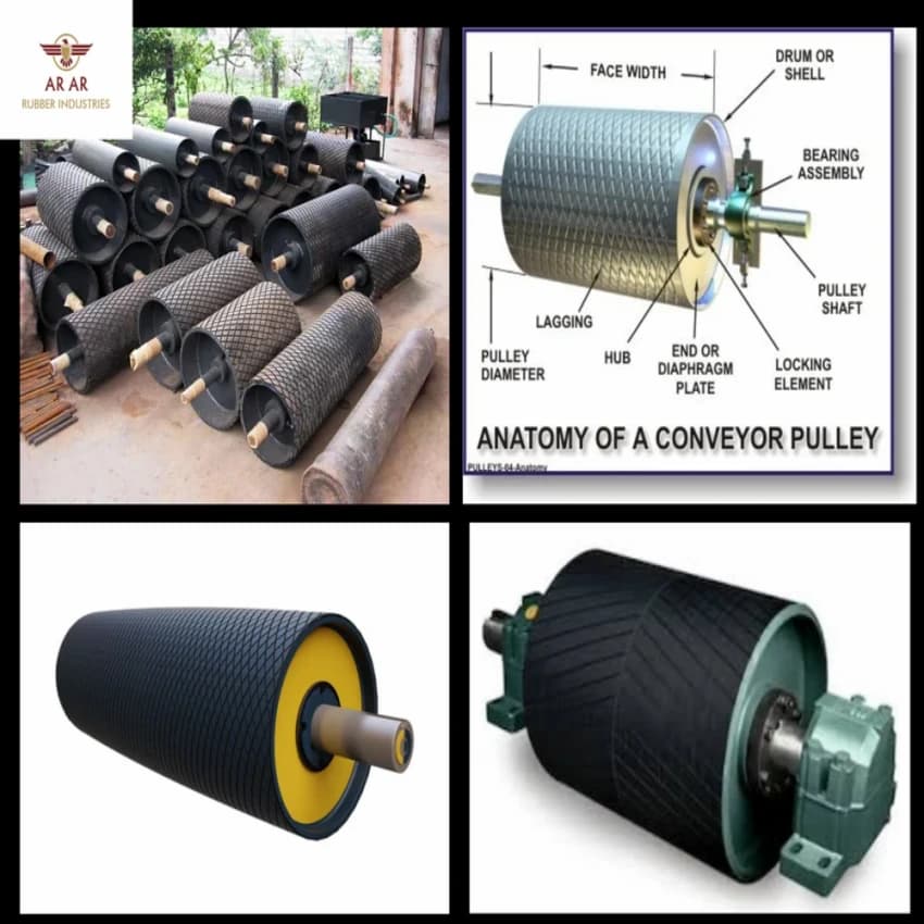Conveyor Head Pulley & Tail Pulley, Capacity: 5 ton