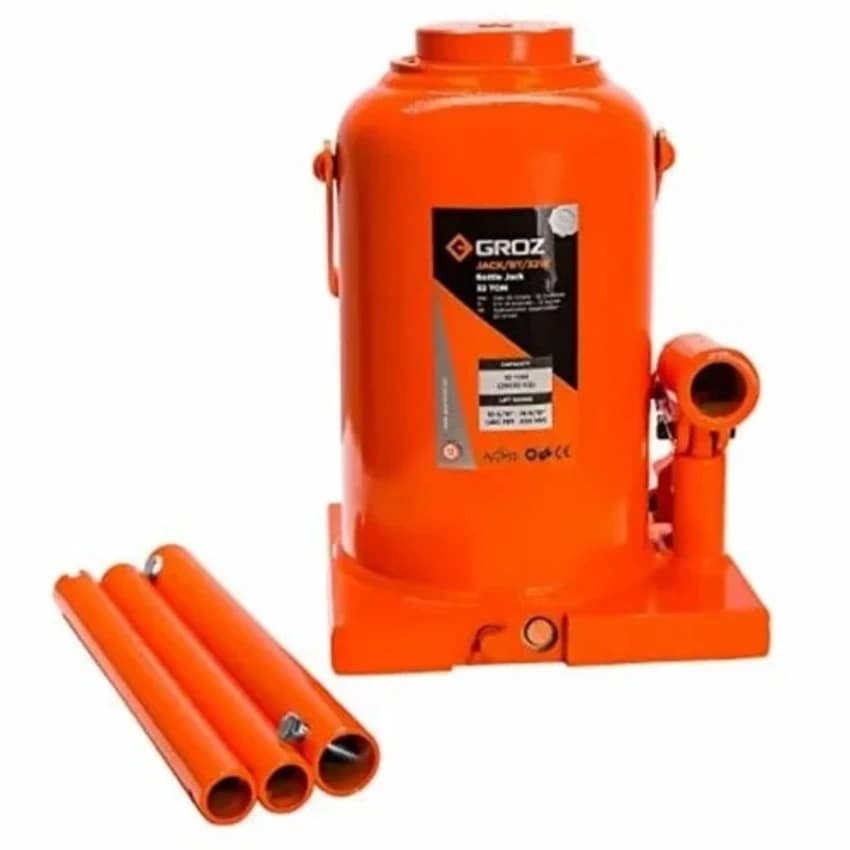 Groz Bottle Jack With Load Limiting Device - 32 Ton