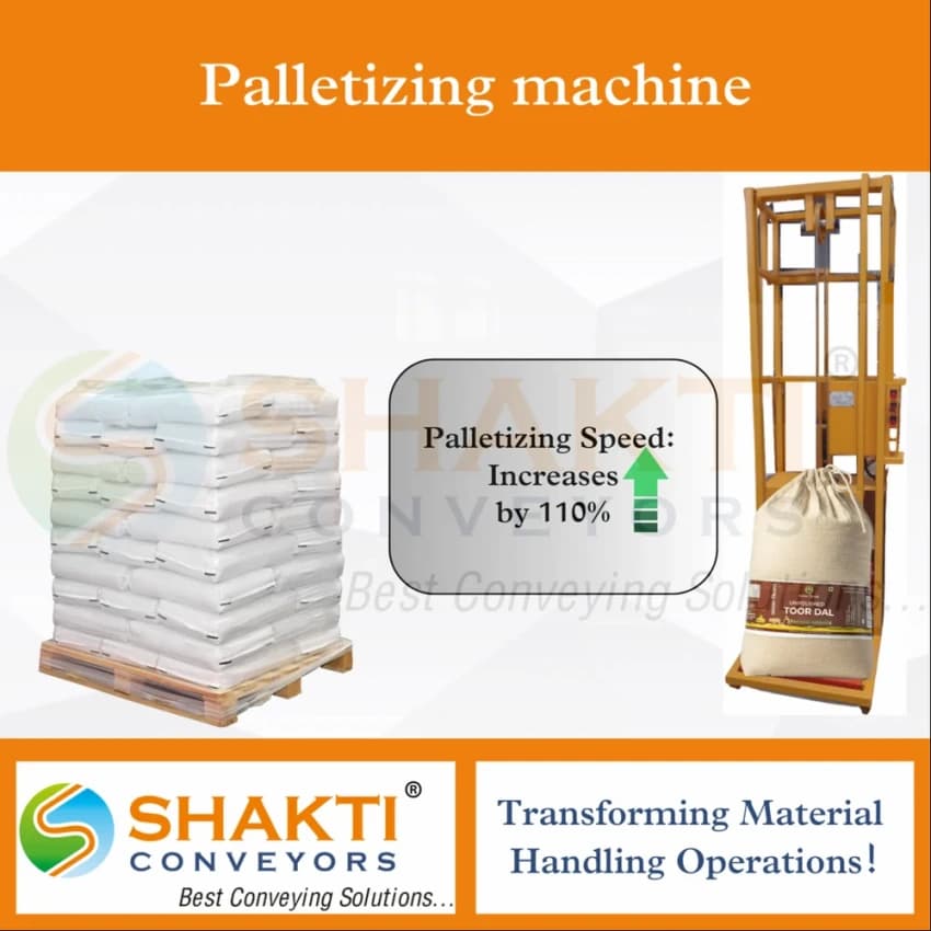 Palletizing Machine by Shakti Conveyors