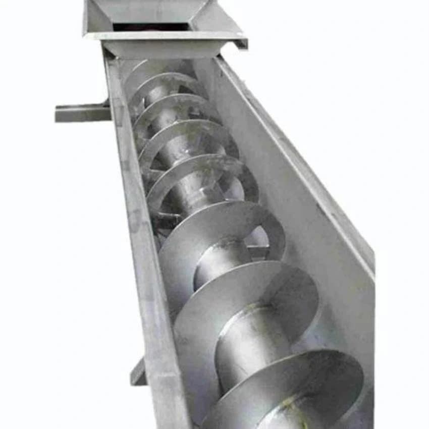 Stainless Steel Inclined Screw Conveyor, Load Capacity: Upto 200 kg