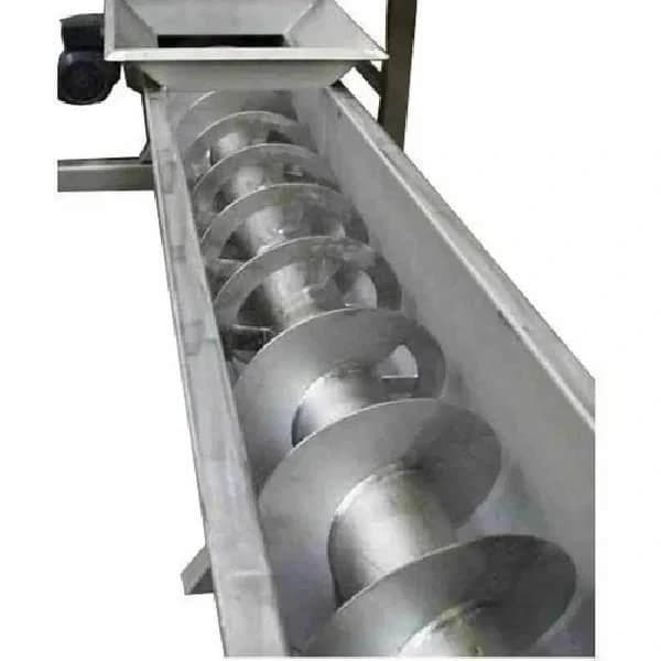 Sigma Stainless Steel SS Screw Conveyor System, Capacity: 200 BPH
