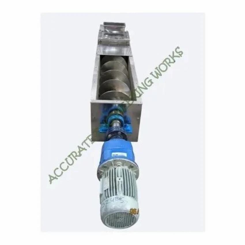 Stainless Steel Spiral Screw Conveyor, Capacity: 500 Kg