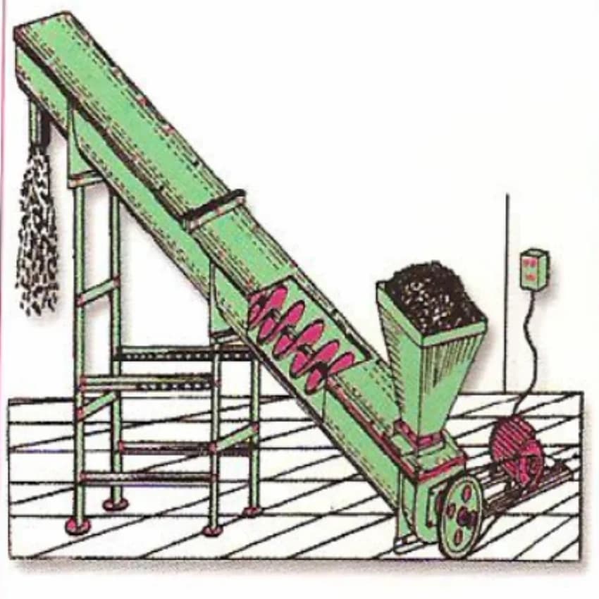 Carbon Steel Chain Flexible Screw Conveyor, Capacity: 100 Kg/Feet