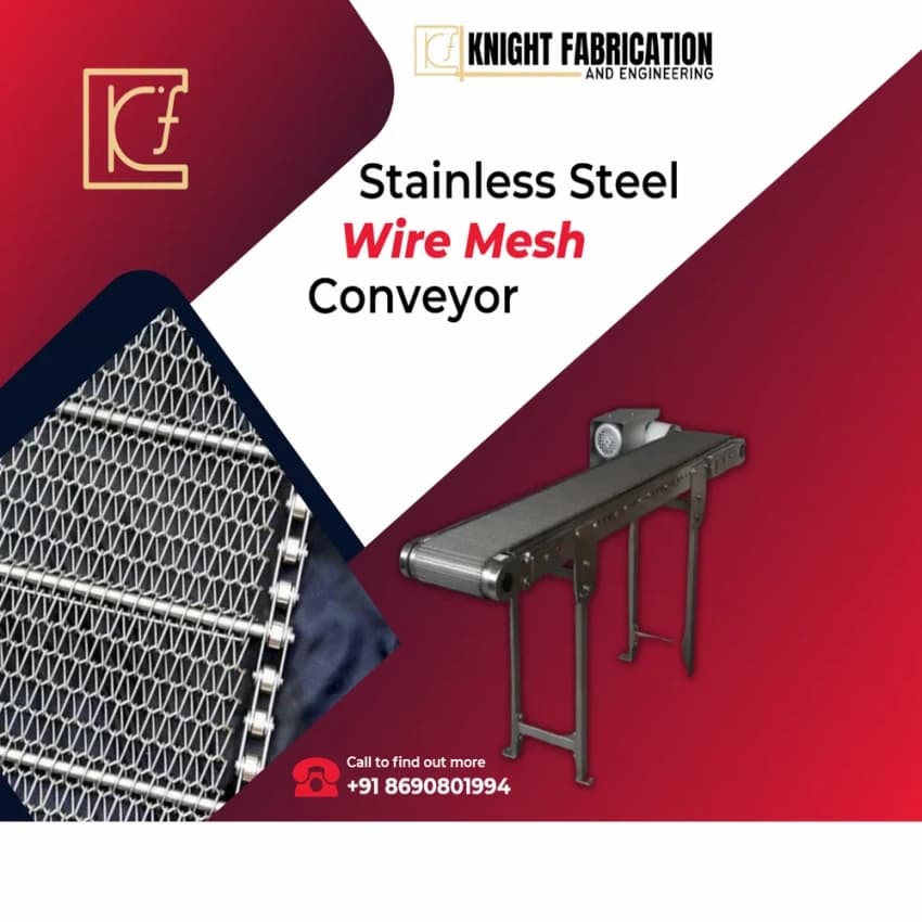 Vertical Conveyors Stainless Steel Wire Mesh Conveyor, Capacity: 50 kg/feet