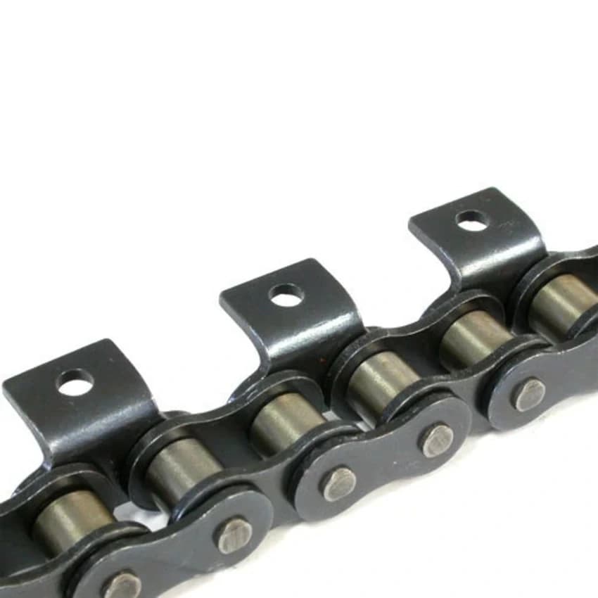 Carbon Steel Simple Taper Roller 17.02Mm Conveyor Attachment Chain