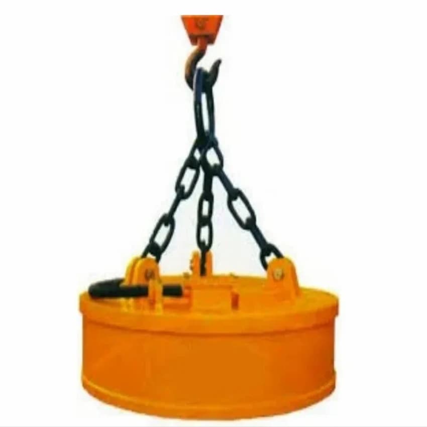 Electric Mild Steel Circular Lifting Magnet, For Industrial, Power: 2-4 kw