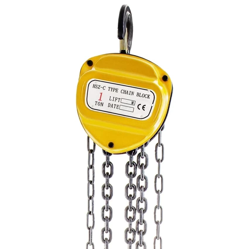 Indef Chain Pulley Block, For Single Grinder Crane, Capacity: 20 ton