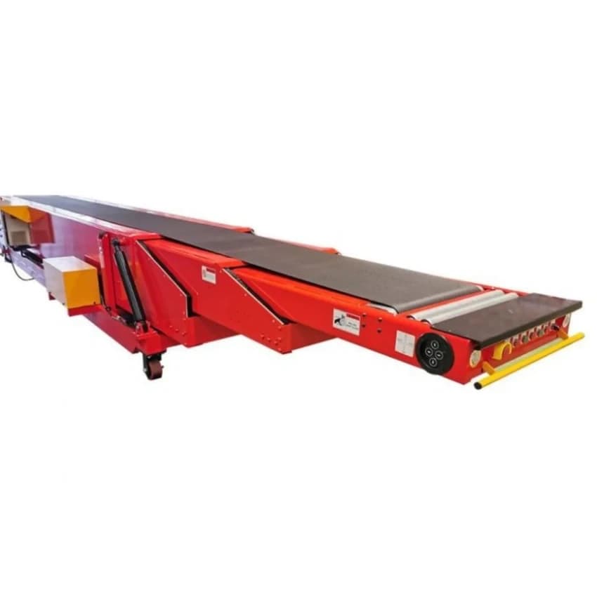 Gravity roller Telescopic Conveyor System, 400 mm, Extended length: 8 m