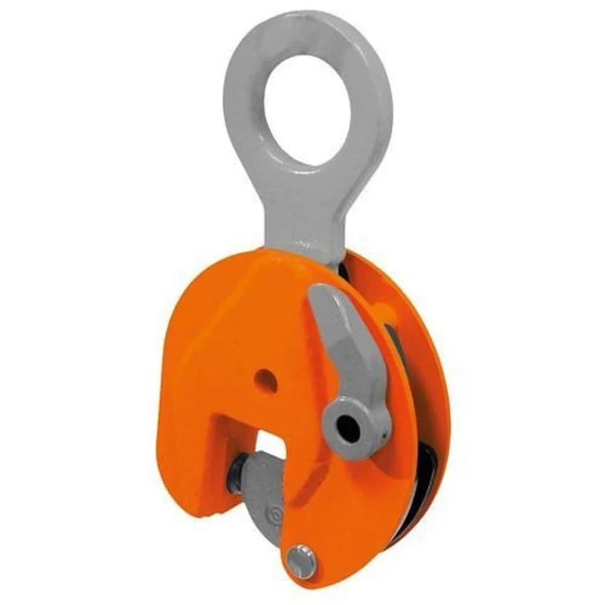 Red Mild Steel Vertical Plate Lifting Clamps, For Construction