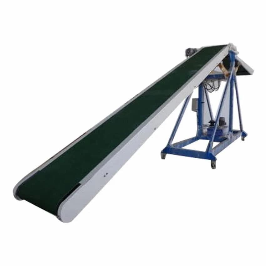 Mild Steel Double Stage Truck Loading Conveyor, For Convey Heavy Load