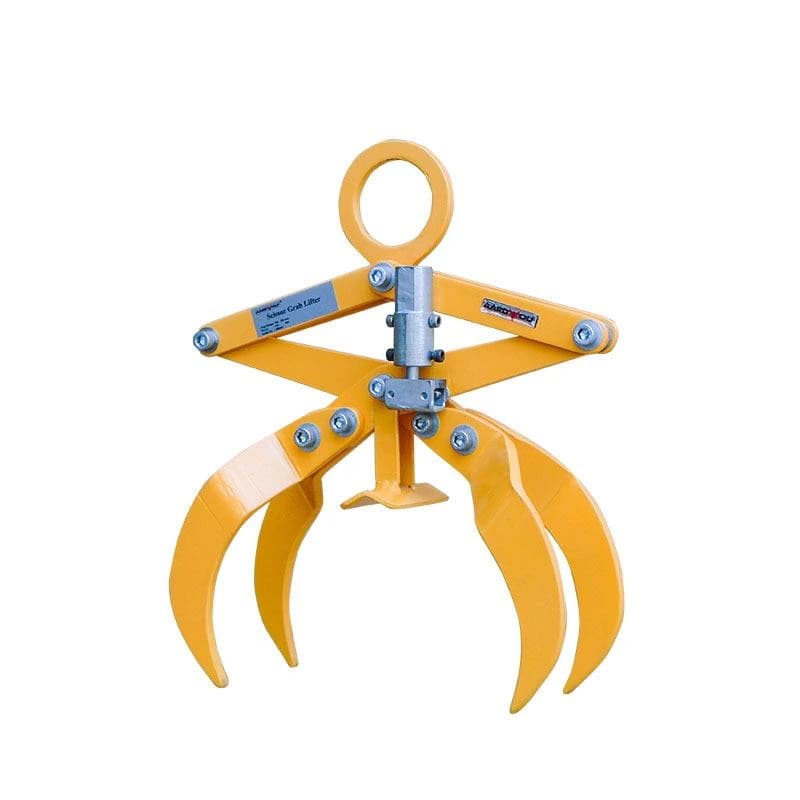 Yellow Mild Steel Scissor Grab Lifter, For Industrial Premises, Control Panel