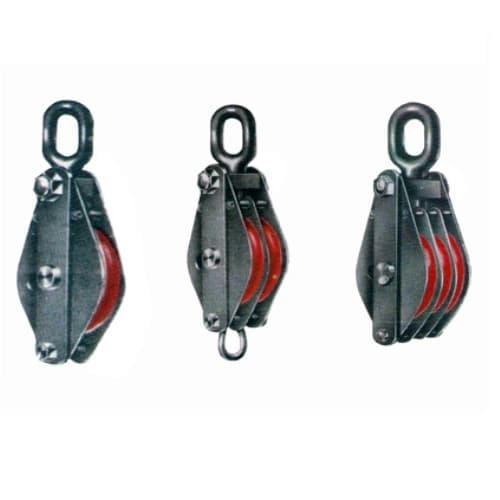 Manual Mild Steel Wire Rope Pulley, For Lifting Platform, Multi-Groove