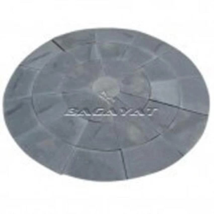 Lime Black Circle Stone, For Flooring, Size: 12x24 Inch