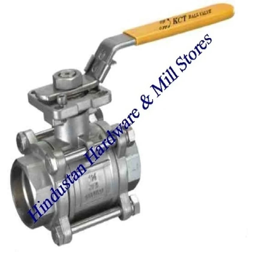 Three Piece Casting Socket Weld Ball Valve, For Water, 4