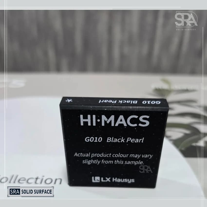 G010 Black Pearl HIMacs Solid Surface, Thickness: 12 mm, Size: 2 ft x 8 ft