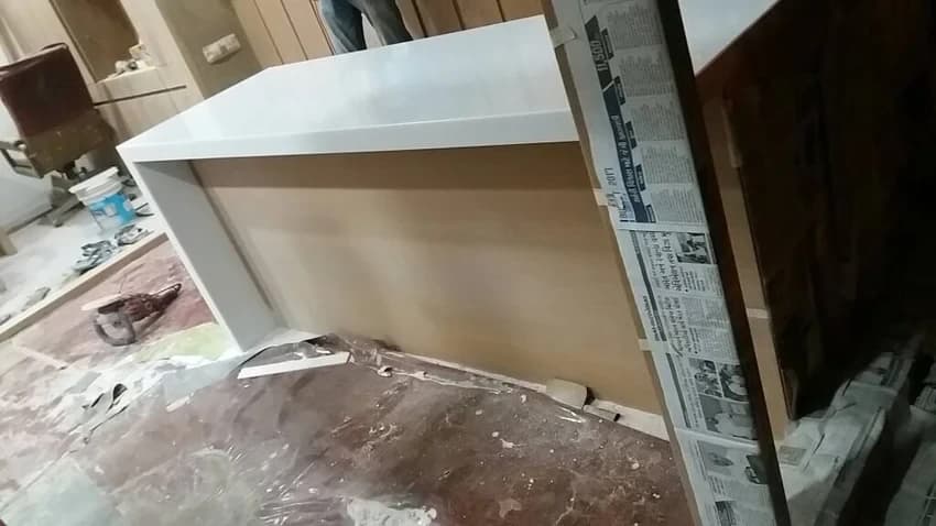 Acrylic solid surface fabrication