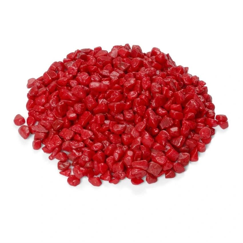 Cherry Red Glazed Gravels