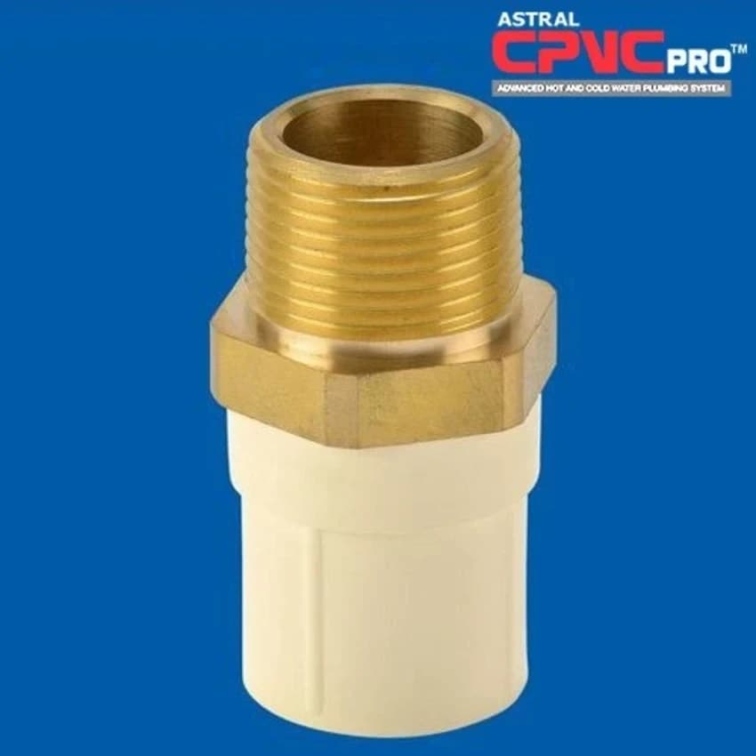 Astral CPVC Male Adaptor, Size: 1/2 inch