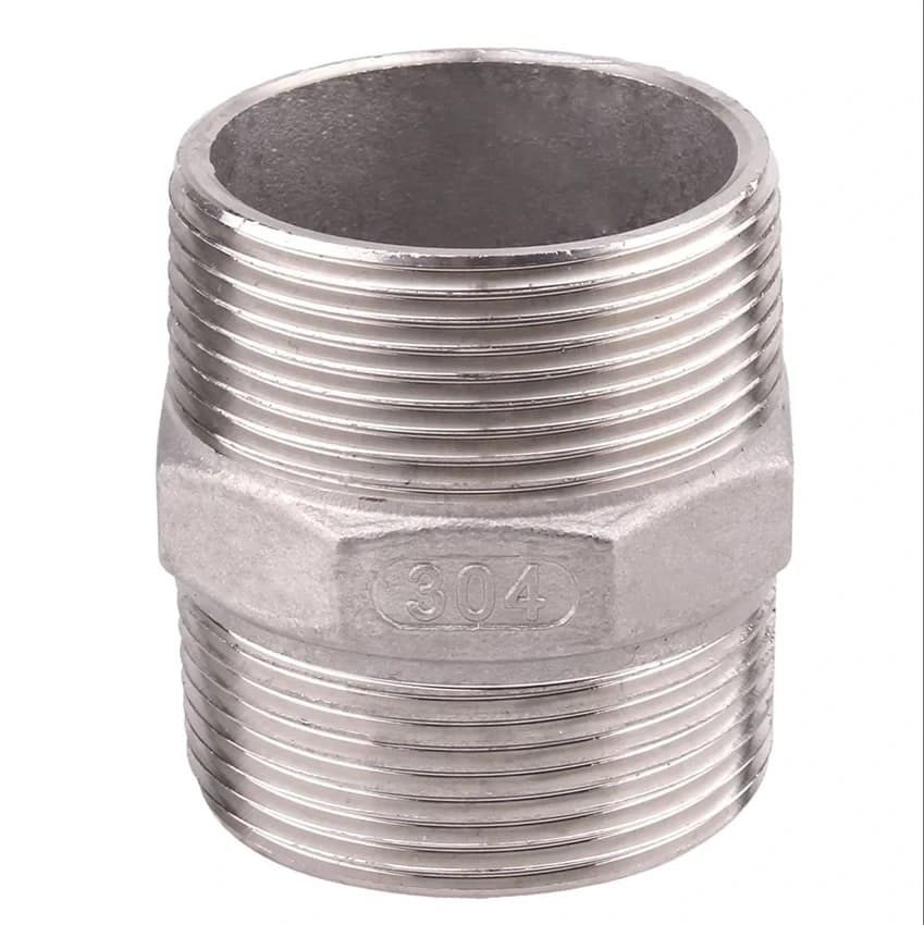 Buttweld Stainless Steel Hex Nipple, For Plumbing Pipe