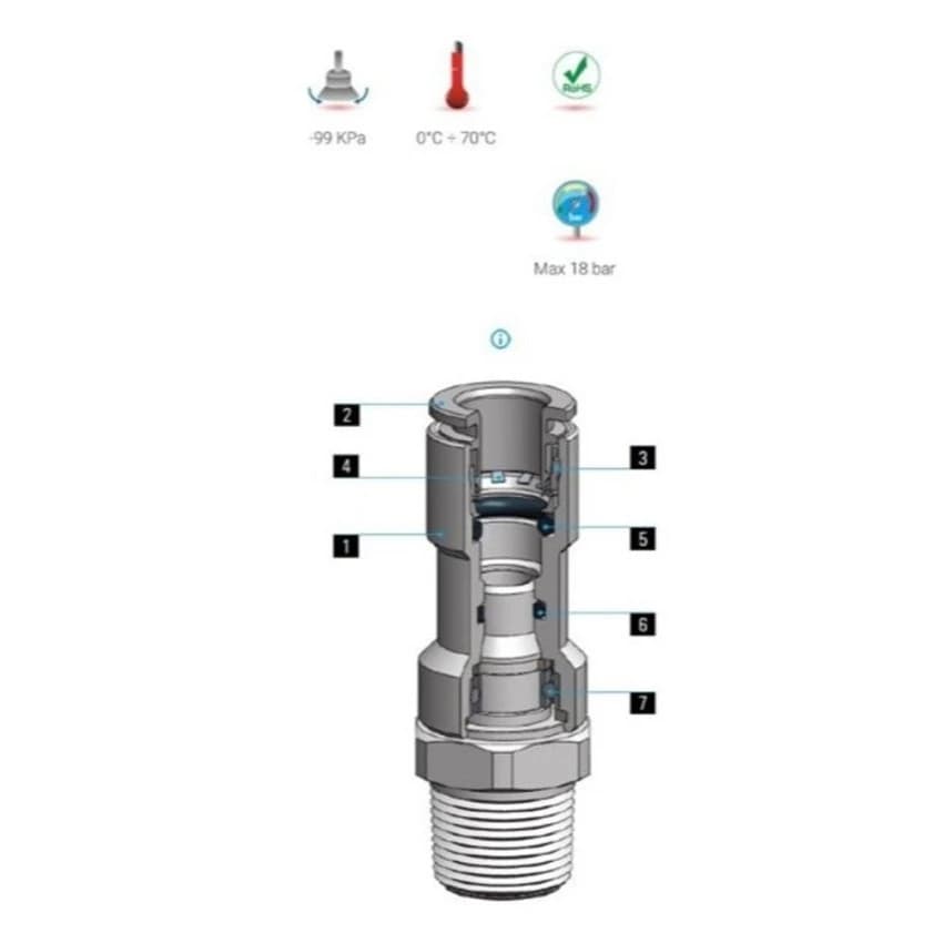 Steel Pneumatic Rotary Connector, Size: 3/4 inch