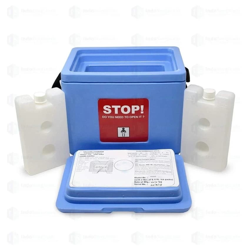 2 To 8 Degree C 1.3 litres Vaccine Carrier With Gelid Ice Packs, Number of Ice Packs: 4