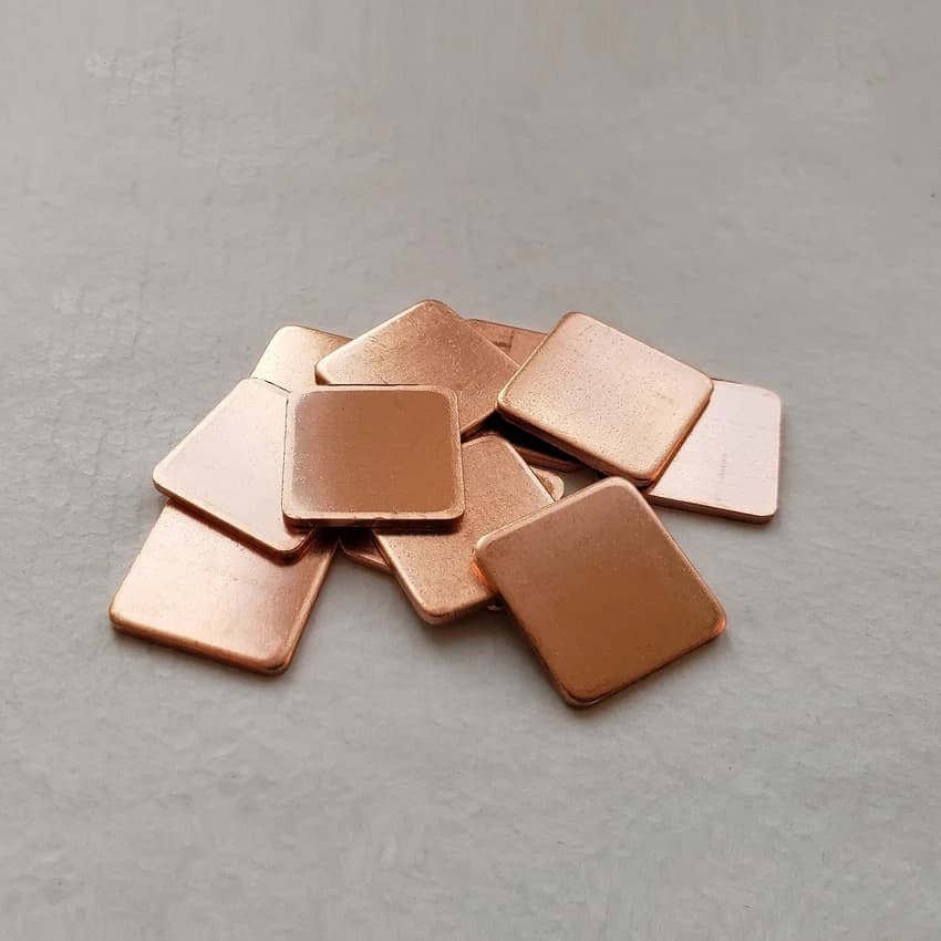 Square Copper Shim Piece