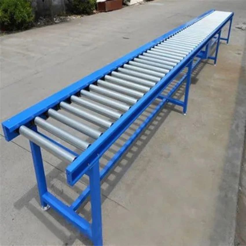 Steel 200 Meter Power And Free Roller Conveyor, Roller Diameter: 40 mm, Capacity: 10 Ton