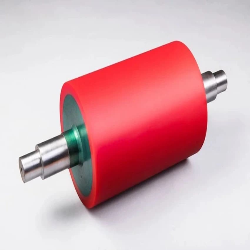 Anar Red Synthetic Rubber Roller, For Printing
