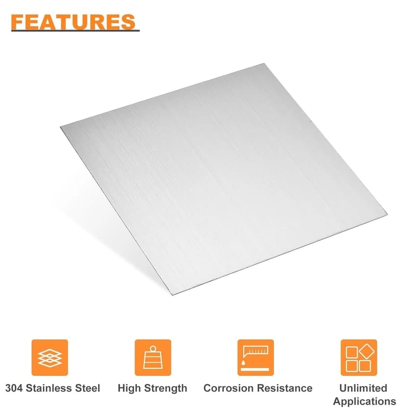 Stainless Steel 304 SS Sheet For Construction, Thickness: 5 mm