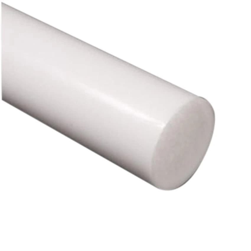 Round White Nylon Rod, Size: 4 Inch