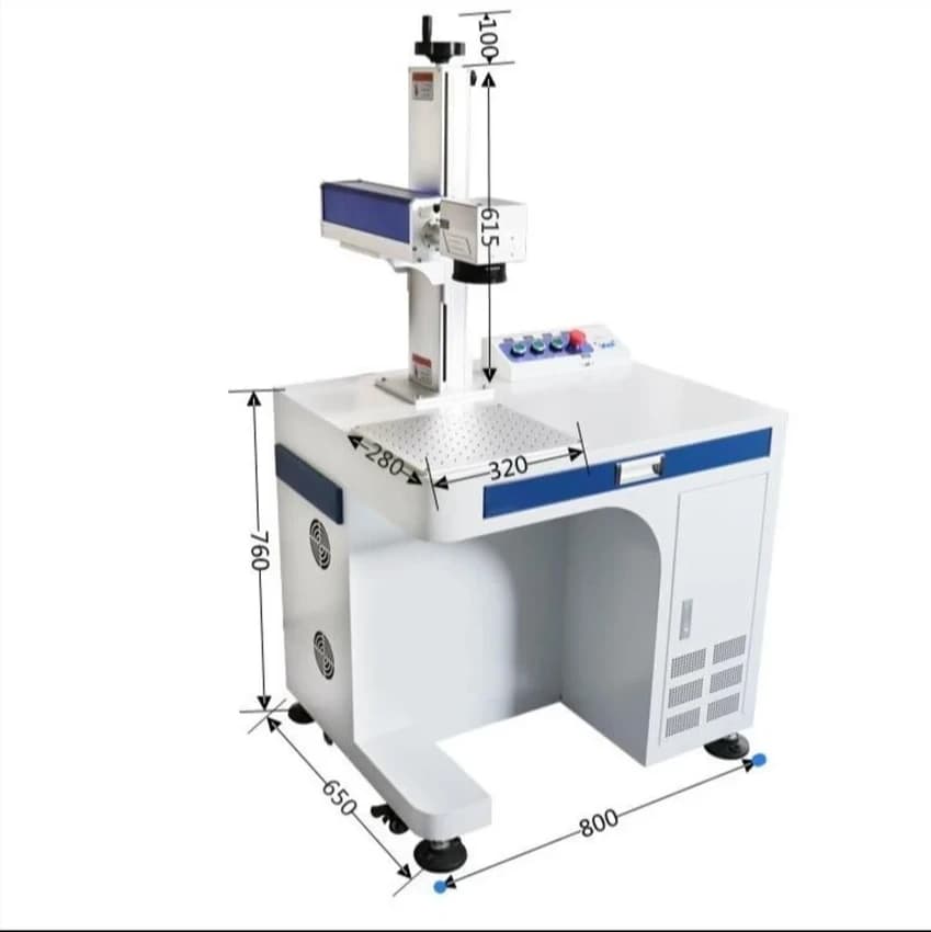 Laser Label Metal Marking Machine, Label width: 12 mm, Marking area: 300x300 mm