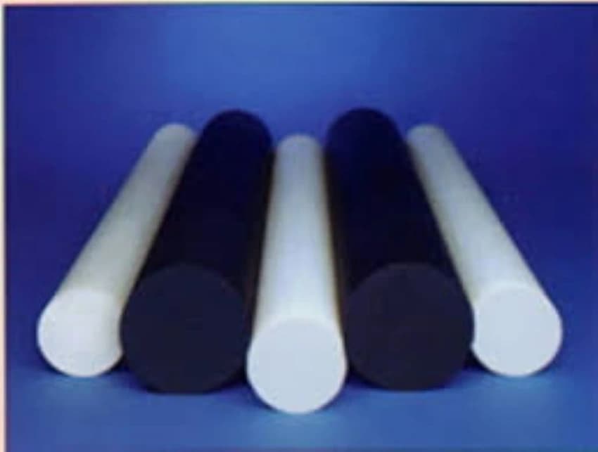 White Polyacetal Rods, 100 mm
