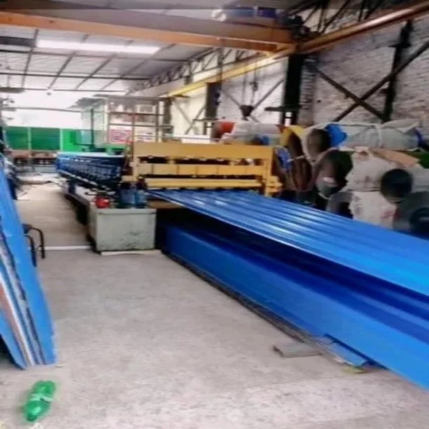 Galvanised GI Amns Colour Coated Roofing Sheet, Thickness: 0.50 mm