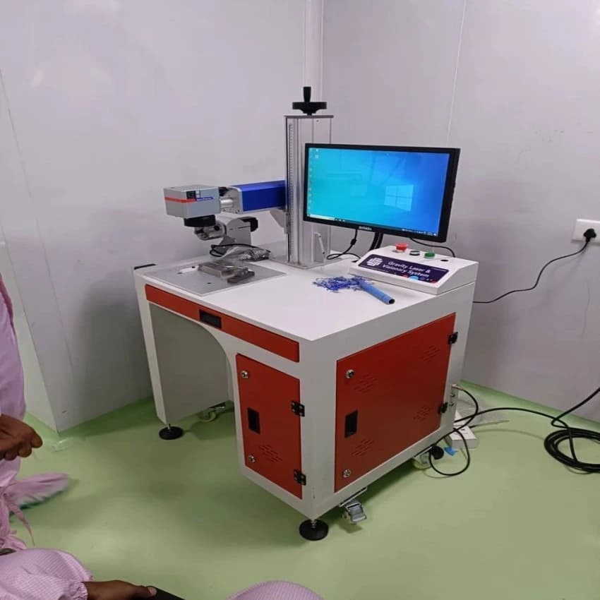 Desktop Fiber Laser Marking Machine, For Industrial