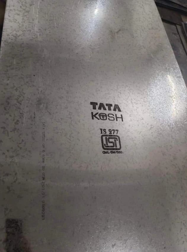 Galvanised Iron Sheet (1.00 mm) - Plain, 80 gsm Zinc Coating