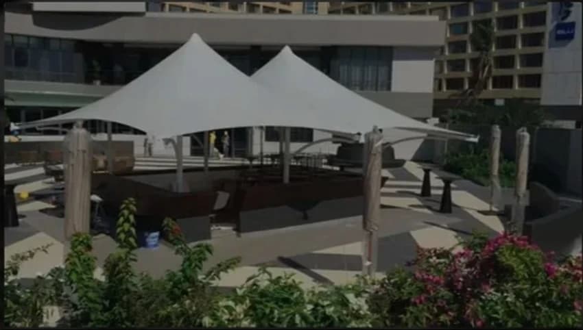 Prefab Steel Gazebo Tensile Structure
