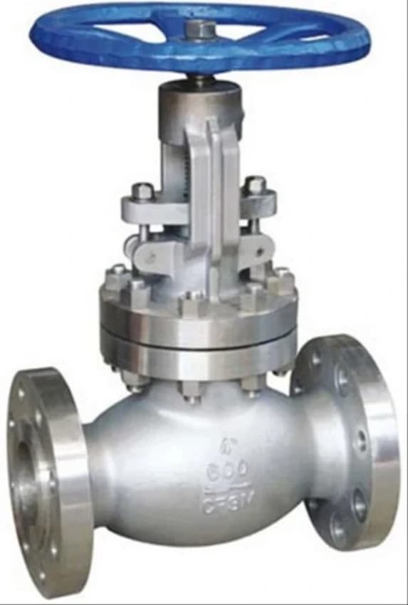 Sliver Alloy Steel Angled Stop Valve
