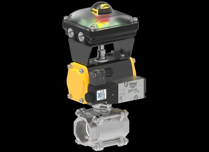 10 Bar Water Pneumatic Ball Valve, Automation Grade: SS 304