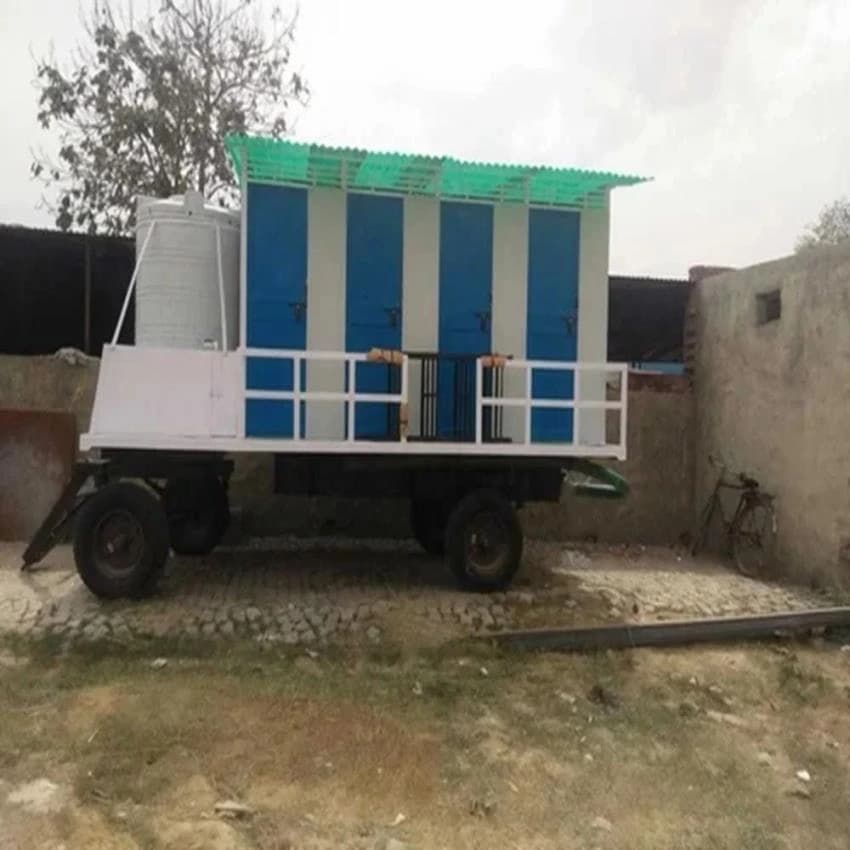 8 Seater FRP Portable Mobile Toilet Van