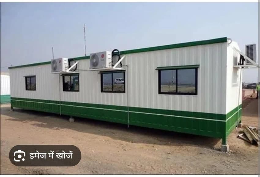Rectangular Mild Steel Office Bunk House Container