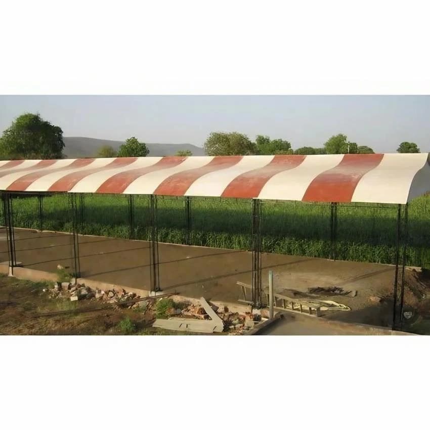 M.S Industrial Shed With FRP Sheet, Shape: Rectangular