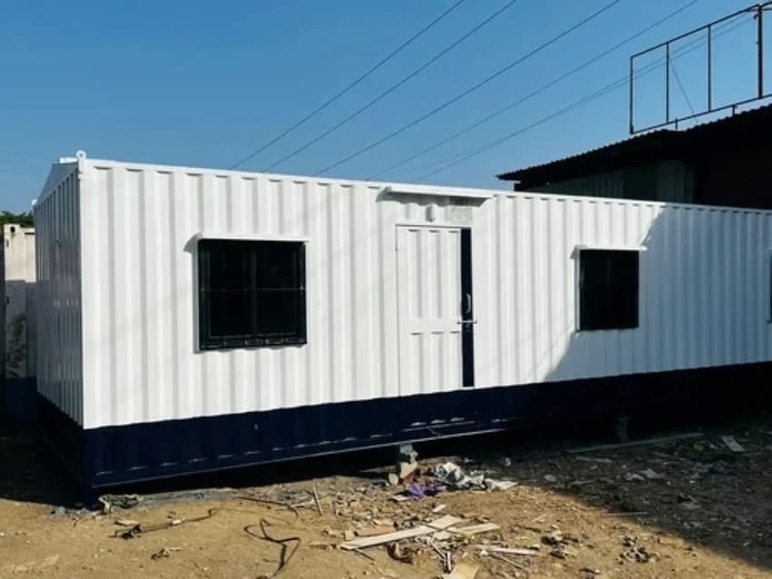 Mild Steel 80x40Feet MS Porta Cabin, For Office